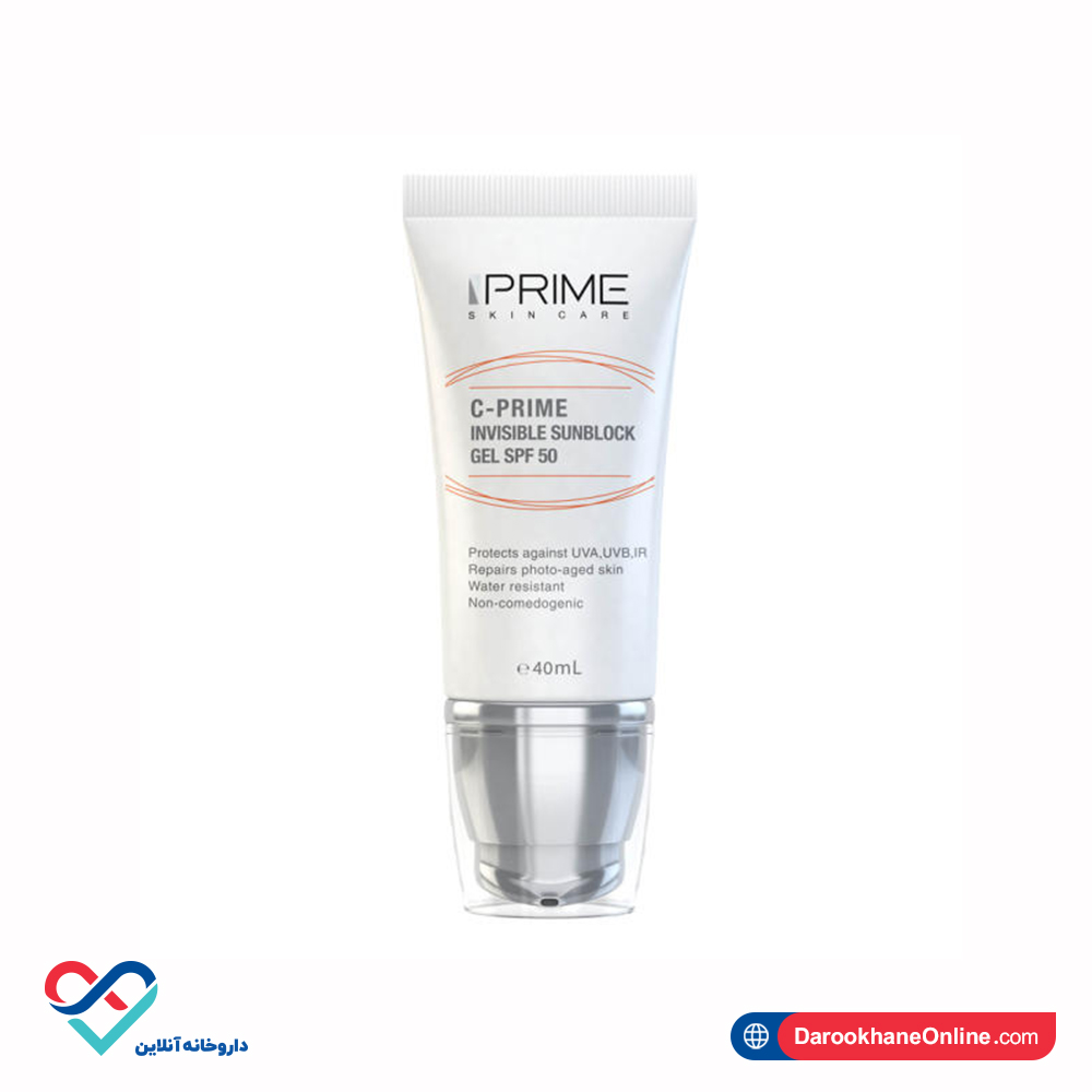 C PRIME SPF50.jpg ژل ضد آفتاب SPF50 حاوی ویتامین سی پریم 40 میل - Image 1